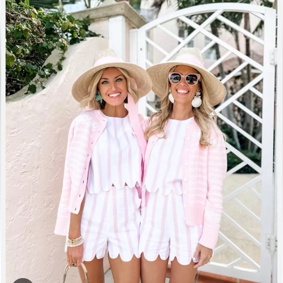 NWT SAIL to SABLE Blush Button Front Bow Cardigan - Picture 5 of 6